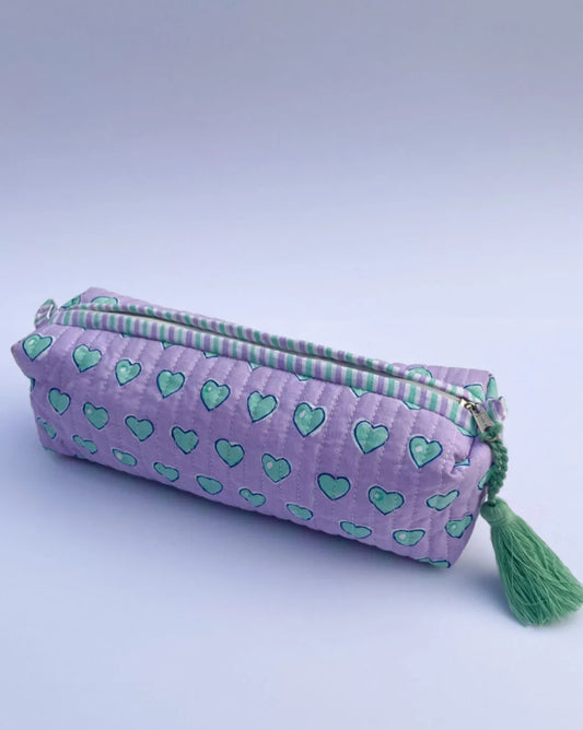 Oh My Heart Pencil Case Lilac