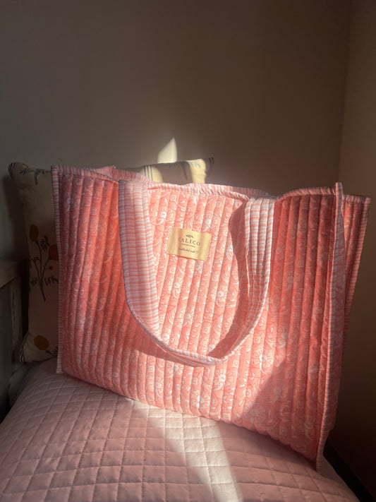Pink Blossom Tote Bag