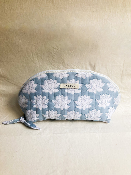 Lotus curve makeup bag