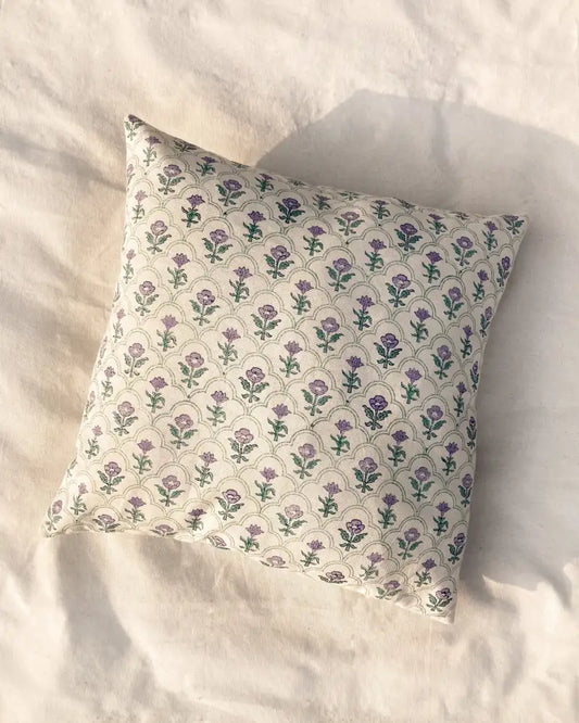 Purple Mughal | Chaarbagh Cushion Cover
